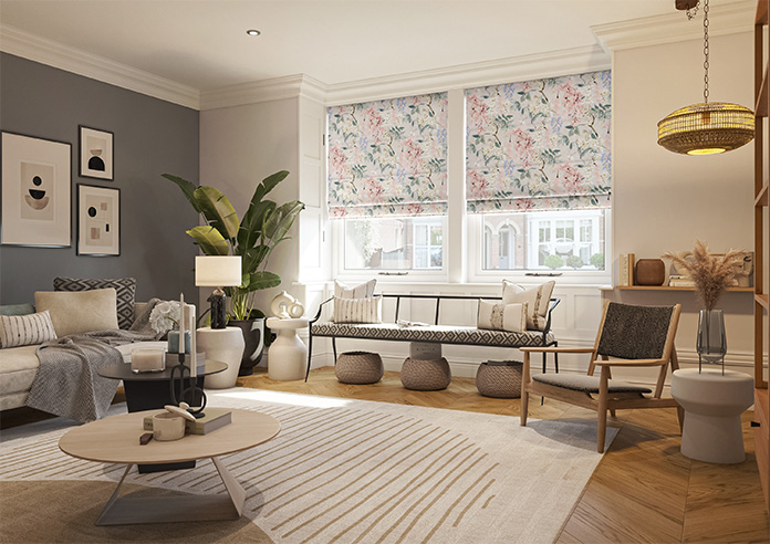 Wisteria, Blush - Roman Blind - Image 6